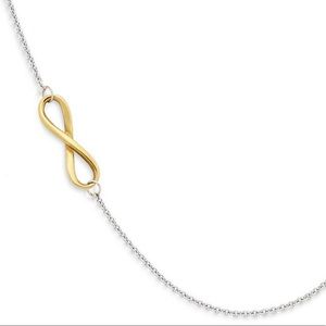 James Avery gold and silver infinity necklace